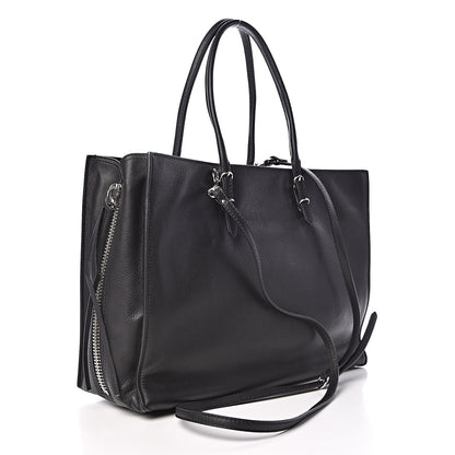 Balenciaga Veau Papier B4 Zip Around Tote Black 3 of 9