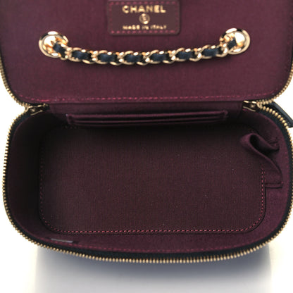 Chanel Lambskin Quilted Small Vanity Case With Chain Black 5 of 9