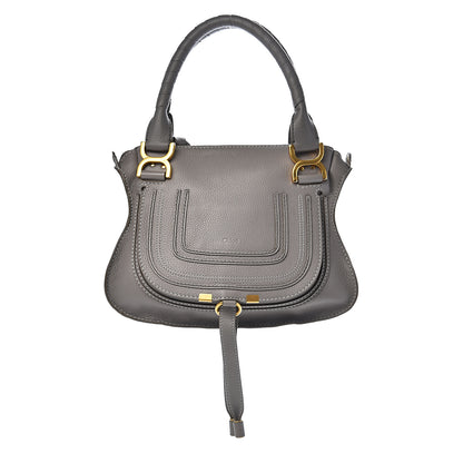 Chloe Calfskin Small Marcie Satchel Cashmere Grey 1 of 8