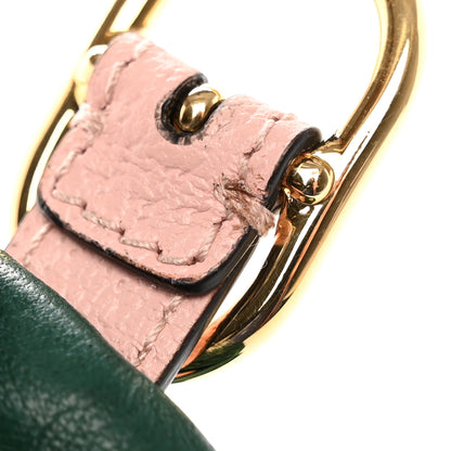 Gucci Calfskin Gloves With Buckle M Green Pink 12 of 12