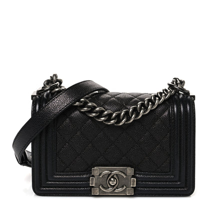 Chanel Caviar Quilted Small Boy Flap Black 1 of 10
