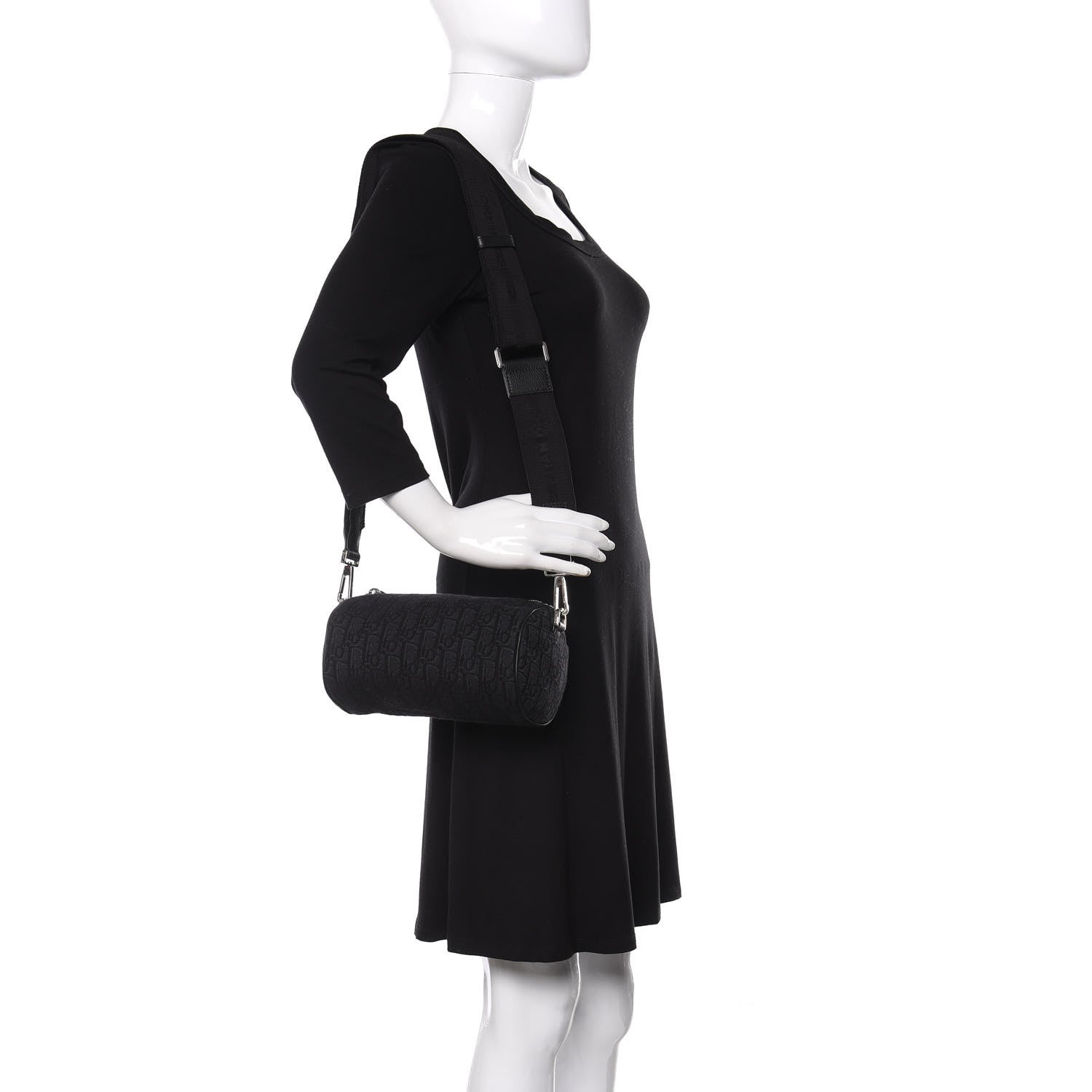 Christian Dior Oblique Roller Messenger Bag Black 2 of 9