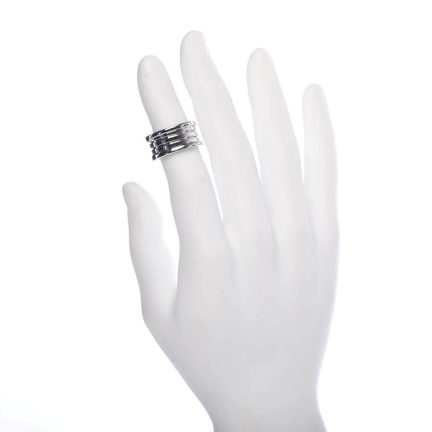 18K White Gold B.Zero1 Four-Band Ring 57 8