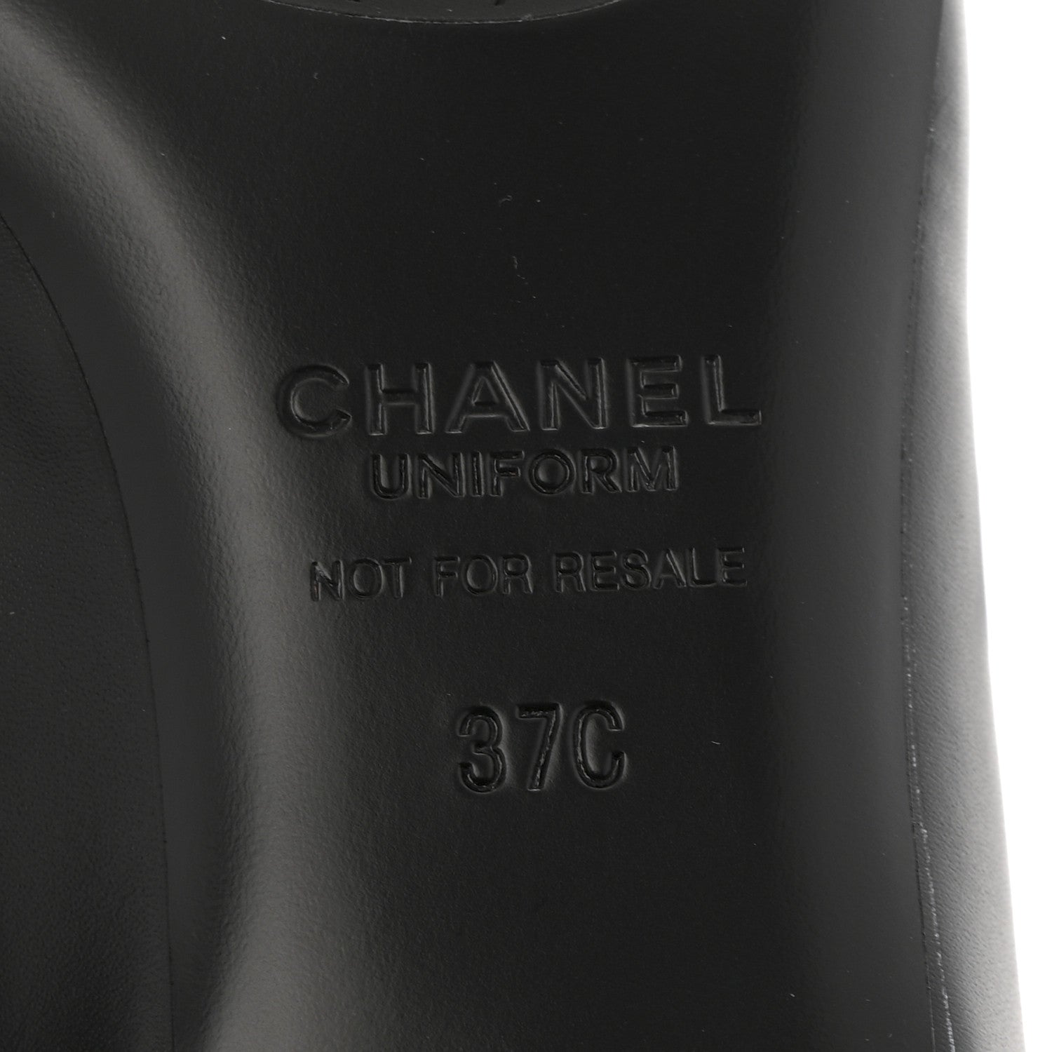 Chanel Lambskin Cap Toe CC Uniform Ballerina Flats 37 Black 8 of 9