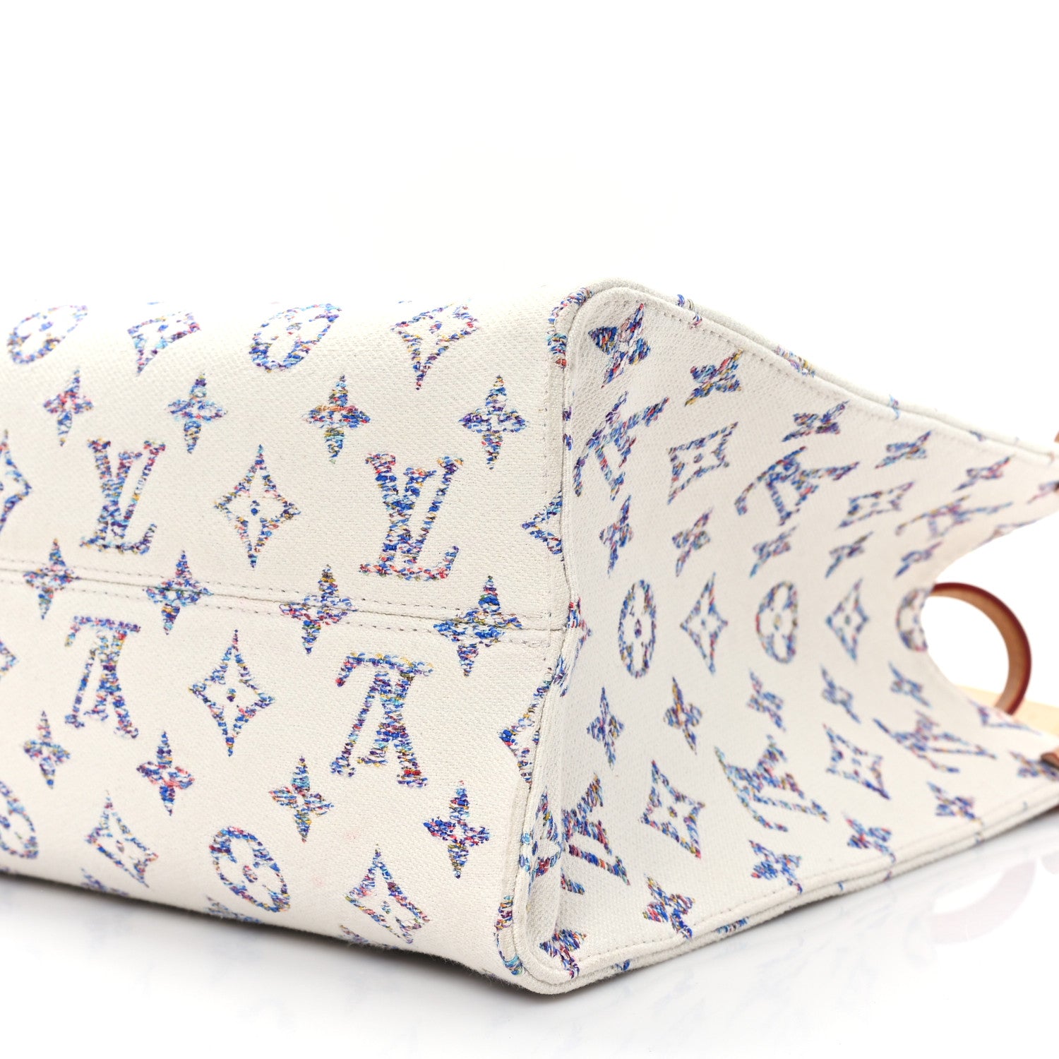 Louis Vuitton Monogram Jacquard Nautical Onthego MM Multicolor Beige 9 of 11