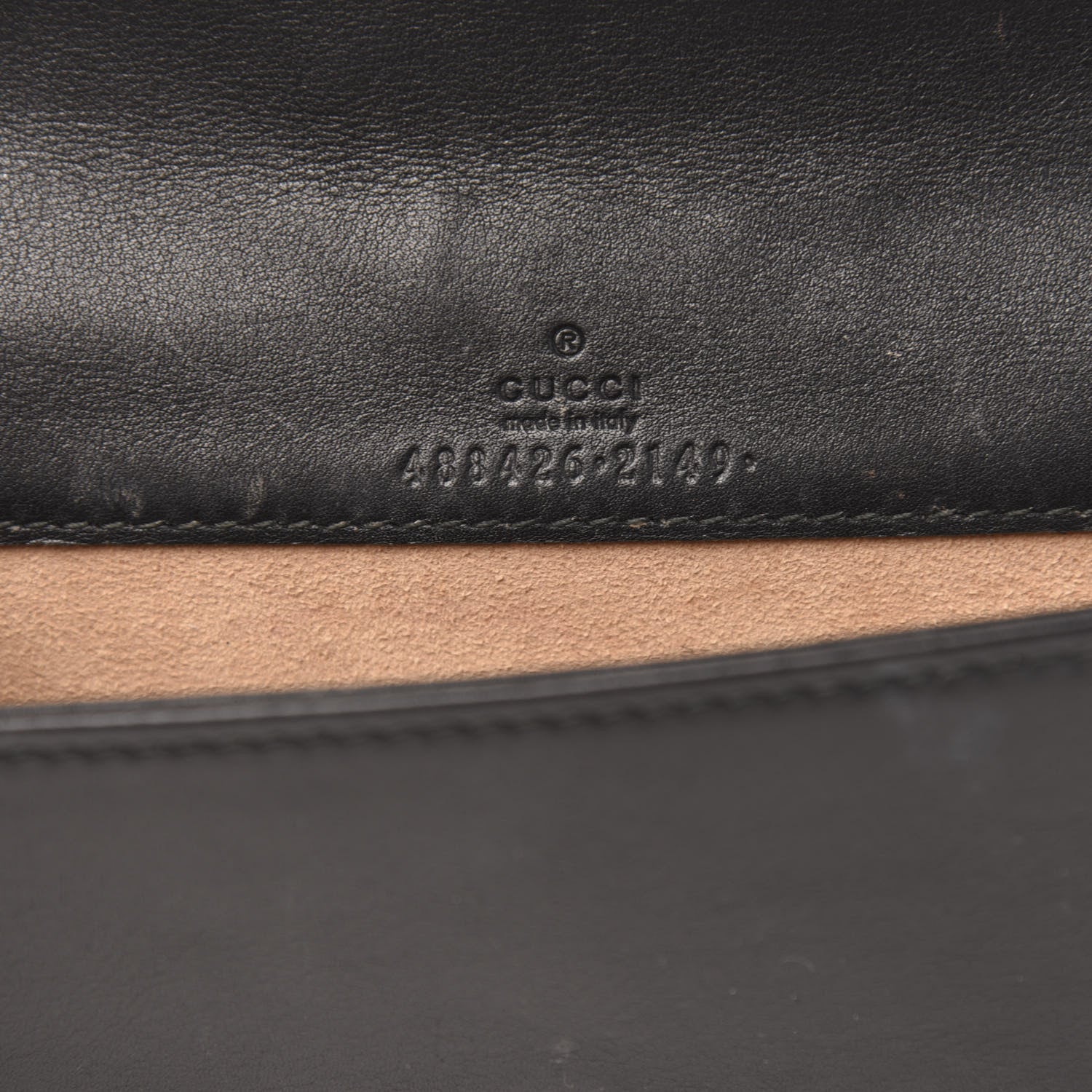 Gucci Calfskin Matelasse GG Marmont Mini Bag Black 6 of 13
