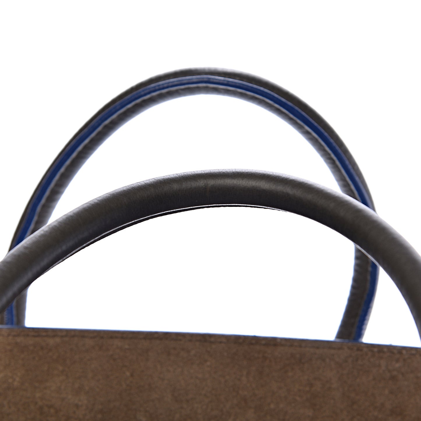 Supple Calfskin Medium Phantom Luggage Khaki Cobalt Trim