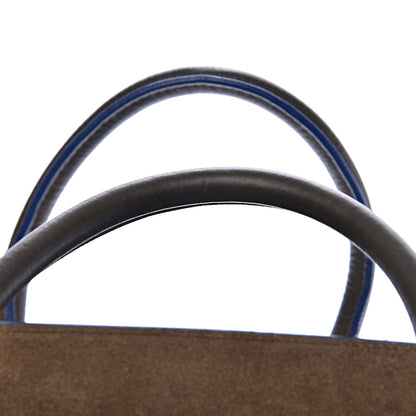 Celine Supple Calfskin Medium Phantom Luggage Khaki Cobalt Trim 15 of 20