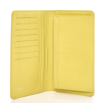 Chanel Caviar Timeless CC Yen Wallet Yellow 5 of 19