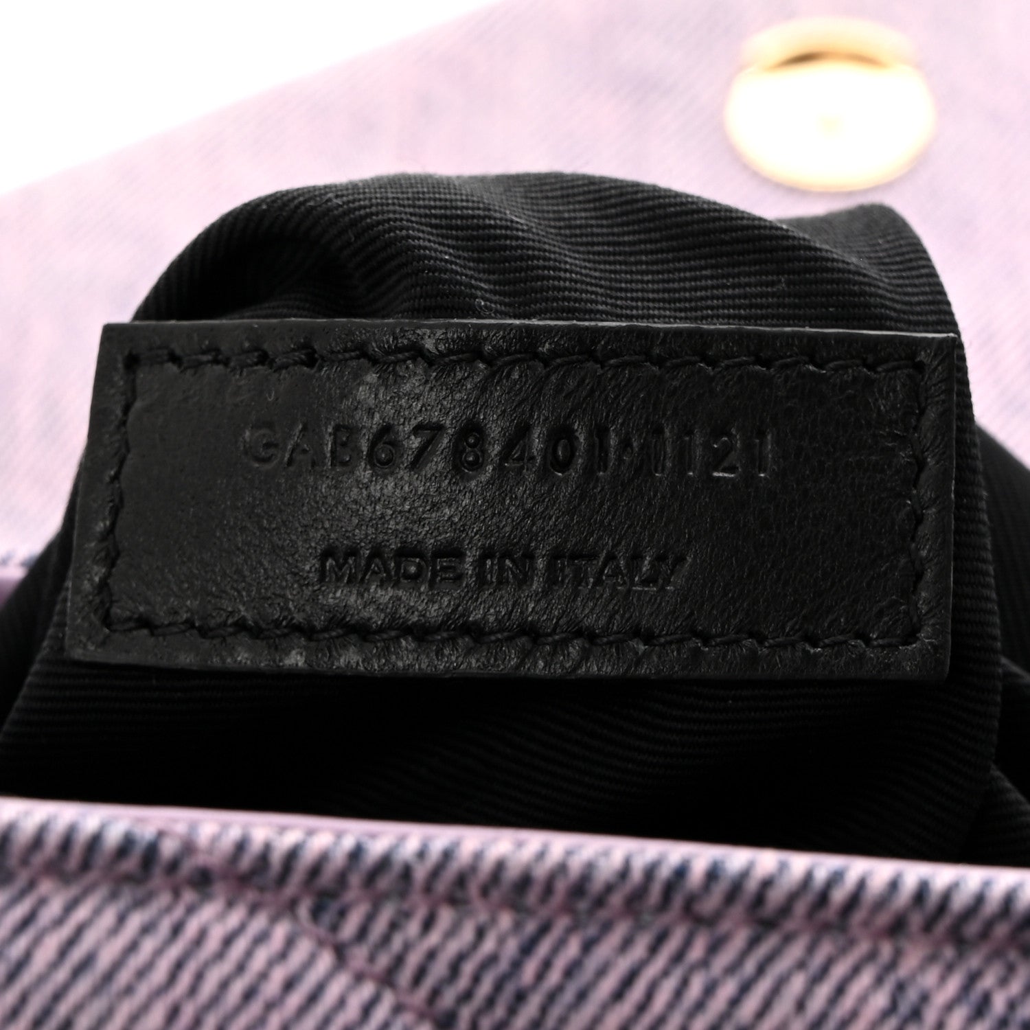 Saint Laurent Denim Y Quilted Monogram Toy Loulou Crossbody Bag Bleached Lilac 7 of 10