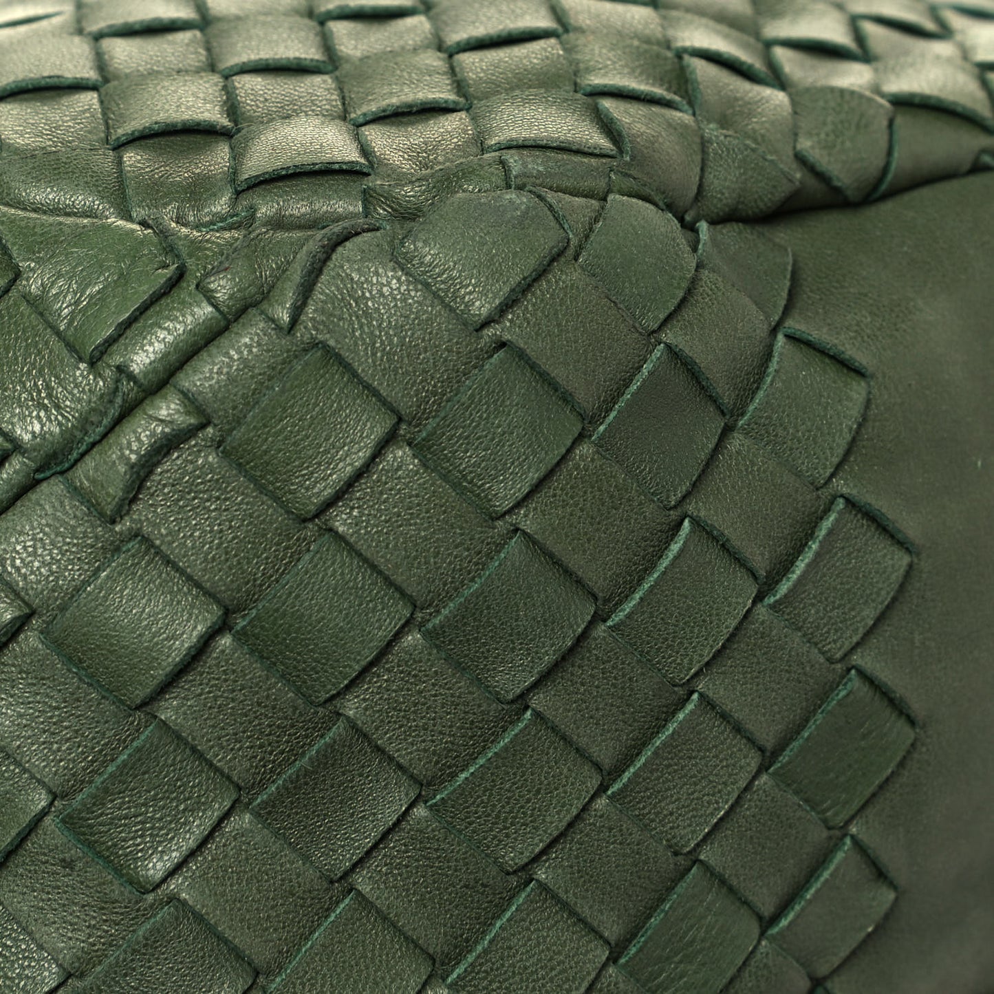 Nappa Intrecciato Medium Campana Moss
