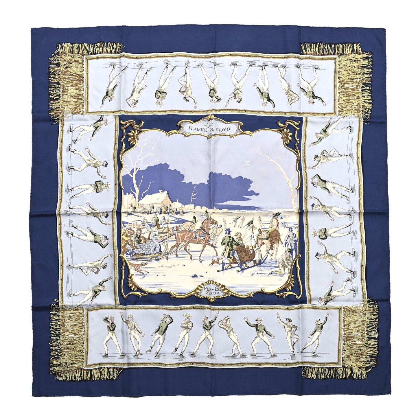 Silk Les Plaisirs Du Froid Scarf 90
