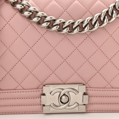 Chanel Calfskin Quilted Medium Boy Flap Light Pink 8 of 11