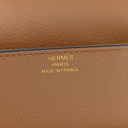 Hermes Evercolor Verso Roulis Slim Wallet Chai Lime 7 of 8