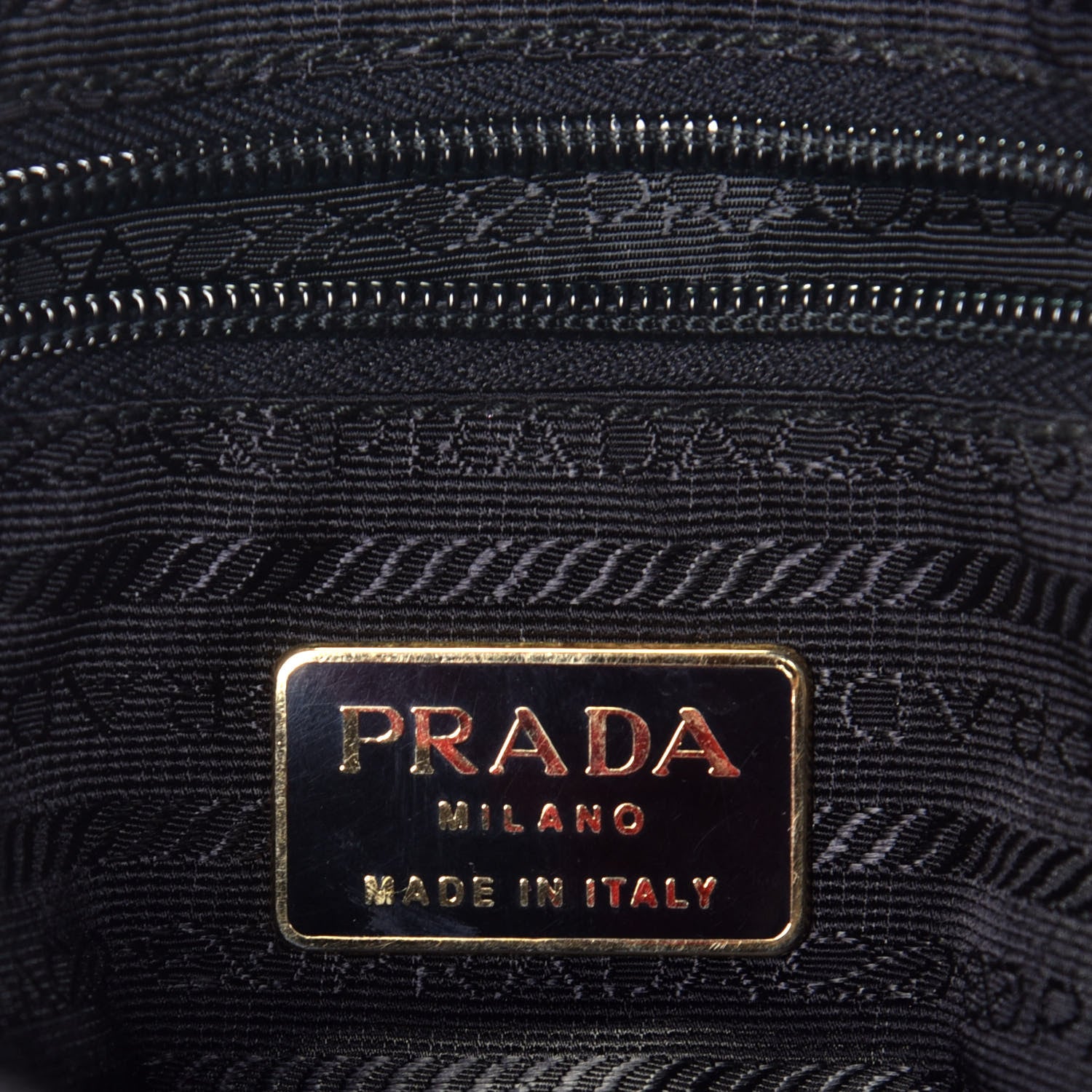 Prada Tessuto Nylon Chain Shoulder Bag Black 6 of 8