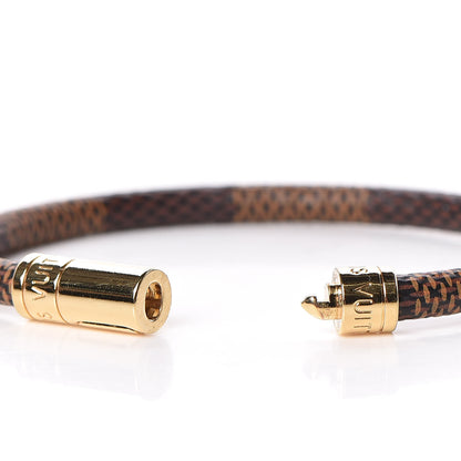 Louis Vuitton Damier Ebene Keep It Bracelet 17 5 of 5