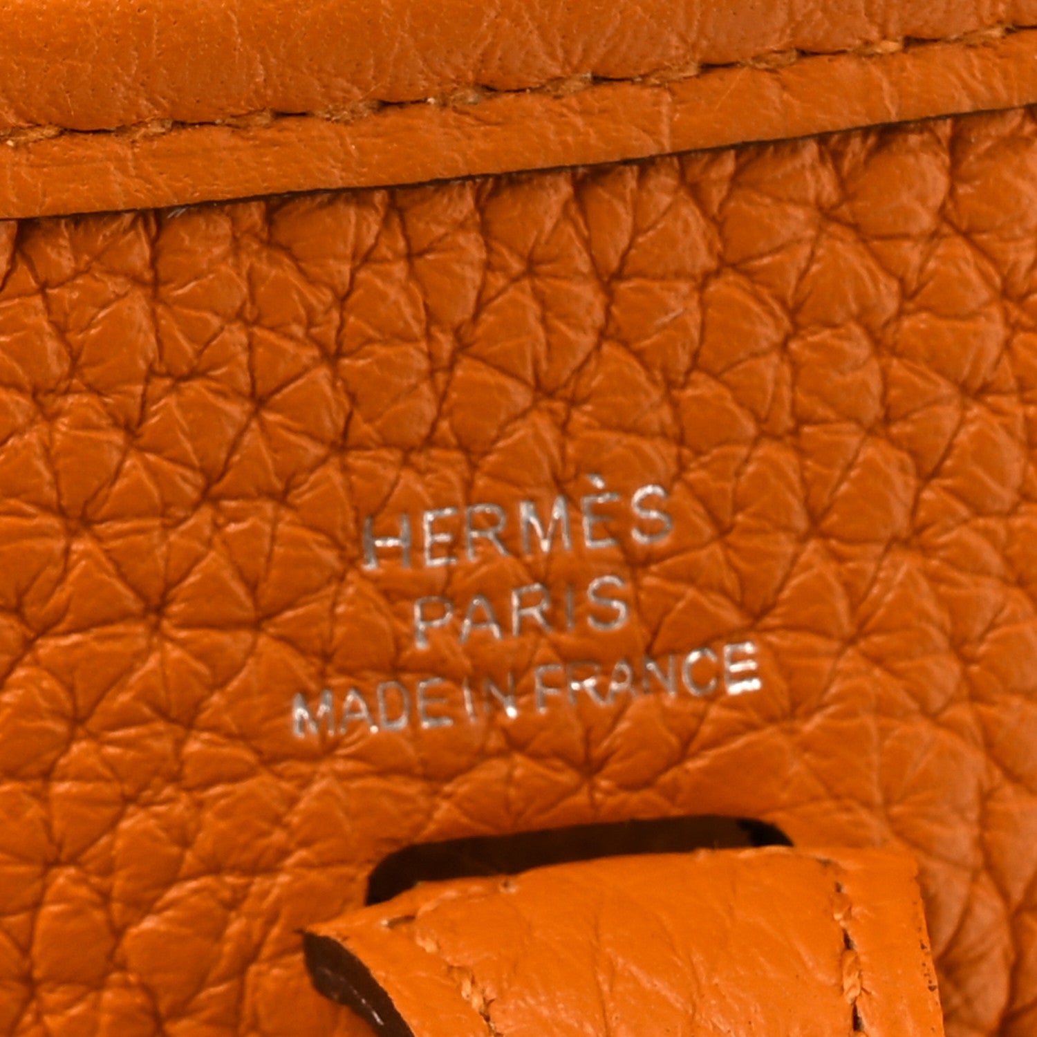 Hermes Taurillon Clemence Evelyne TPM Abricot 6 of 12