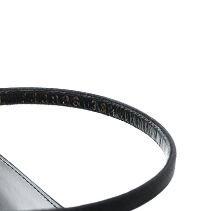 Saint Laurent Crepe Satin Dive 110 Mule Sandals 38 Black 9 of 10