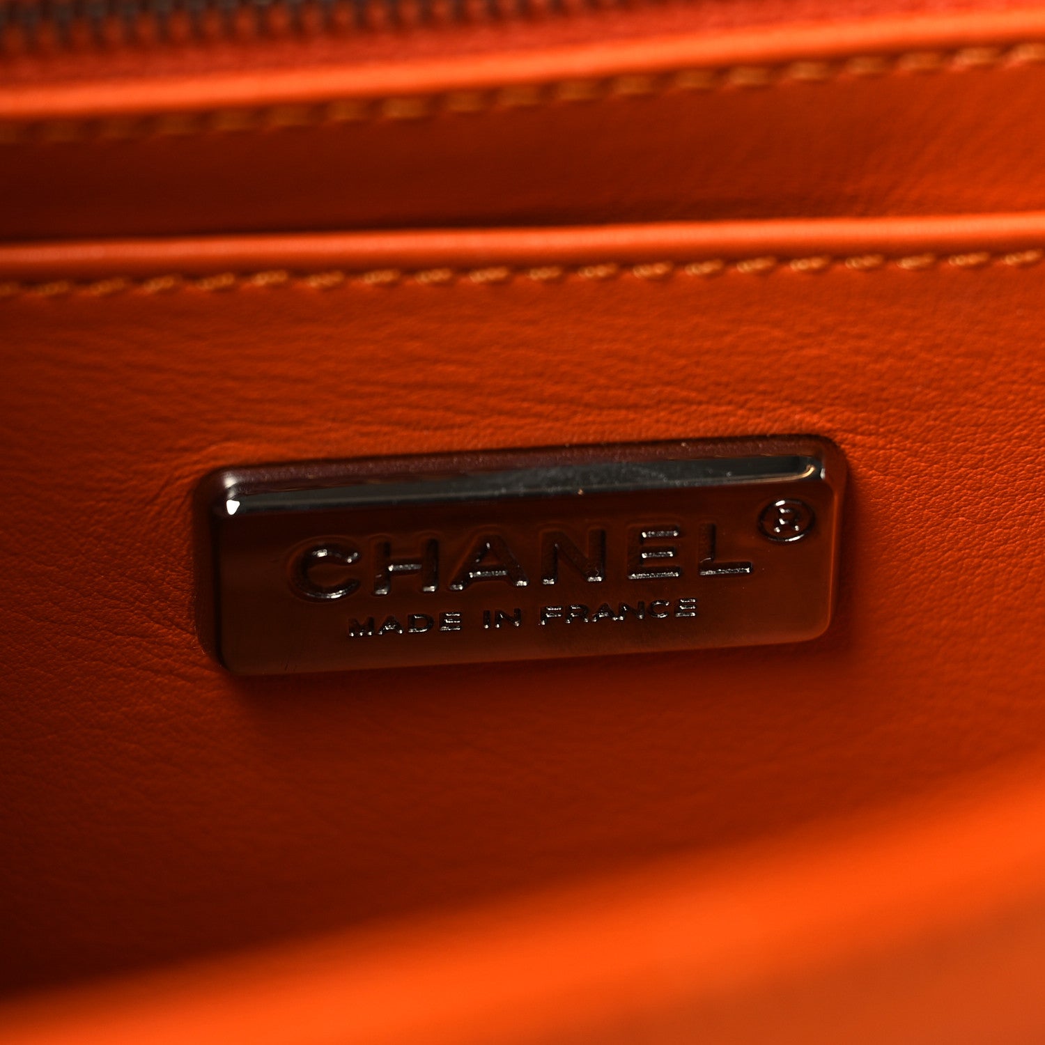 Chanel Alligator Mini Rectangular Flap Orange 6 of 10