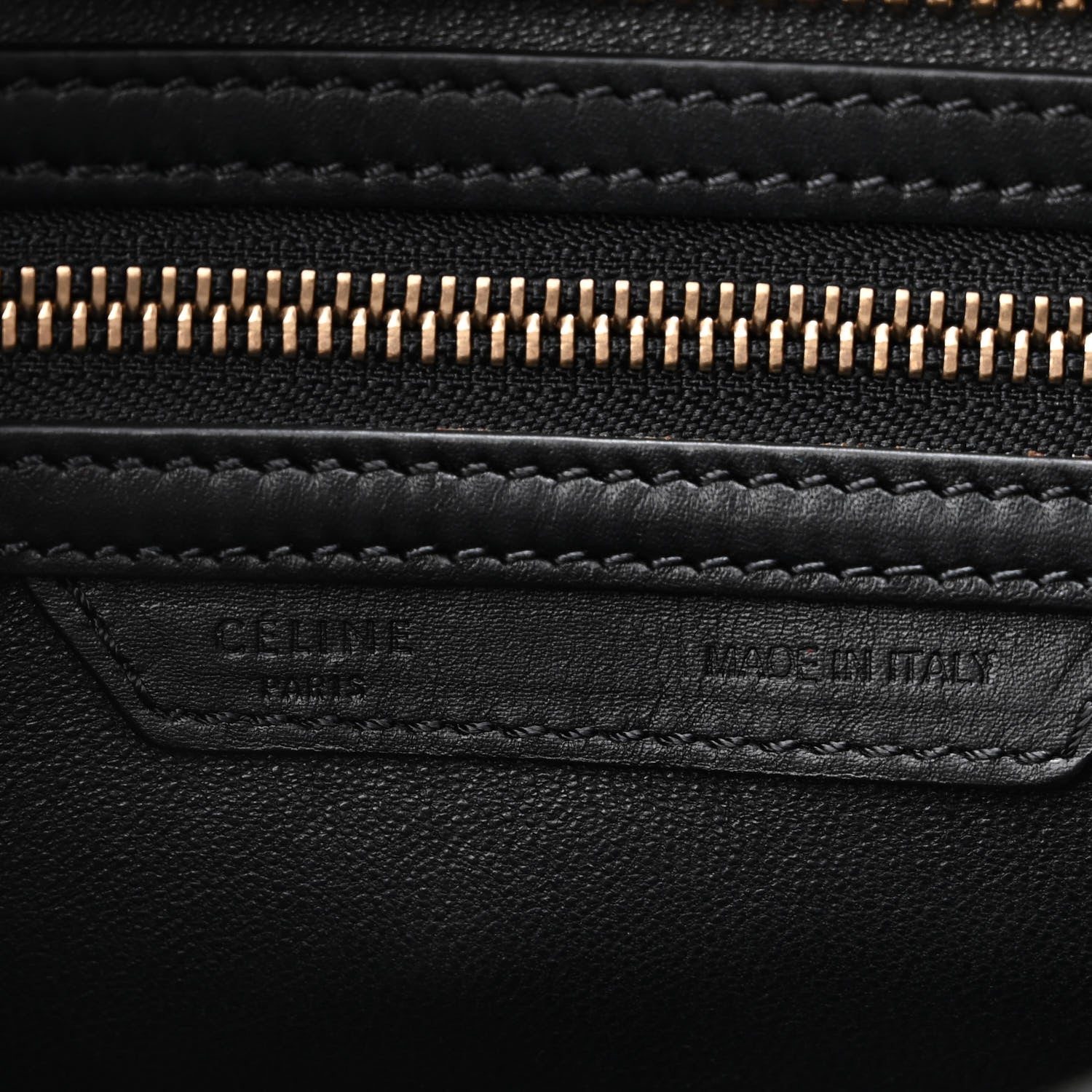 Celine Drummed Calfskin Micro Tri-Color Luggage Rust 6 of 9
