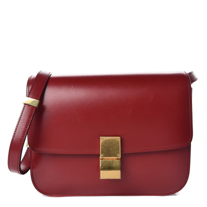 Celine Box Calfskin Medium Classic Box Flap Bag Red 1 of 13