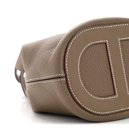 Hermes Taurillon Clemence Swift In-The-Loop 18 Bag Etoupe 9 of 10