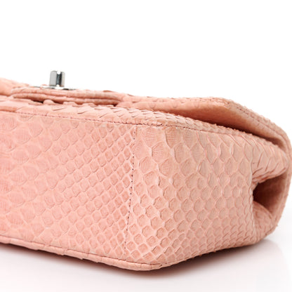 Chanel Snakeskin Mini Rectangular Flap Pink 11 of 11