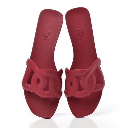 Hermes Rubber Aloha Sandals 39 Rose Baie 5 of 11