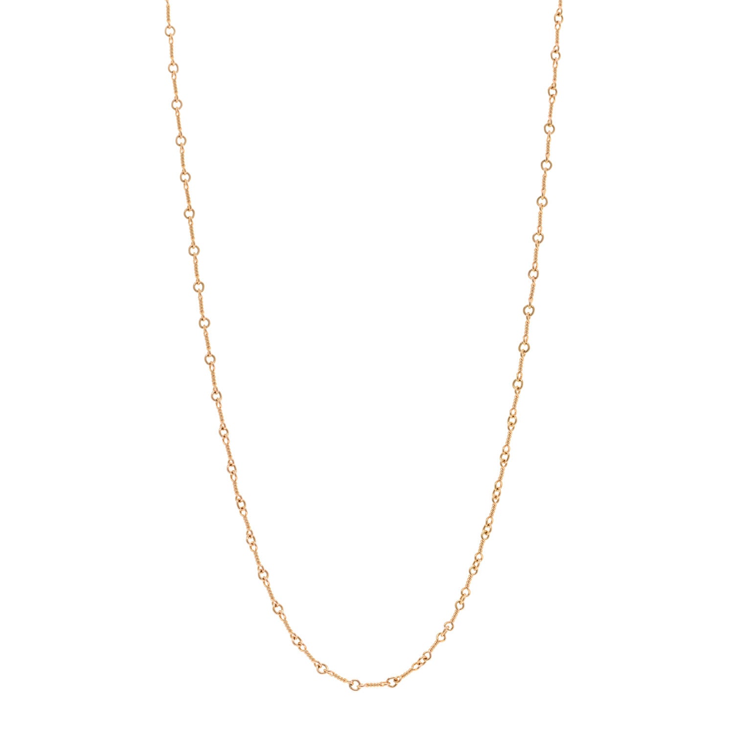 Chrome Hearts 22K Yellow Gold Twist Chain Necklace 1 of 4