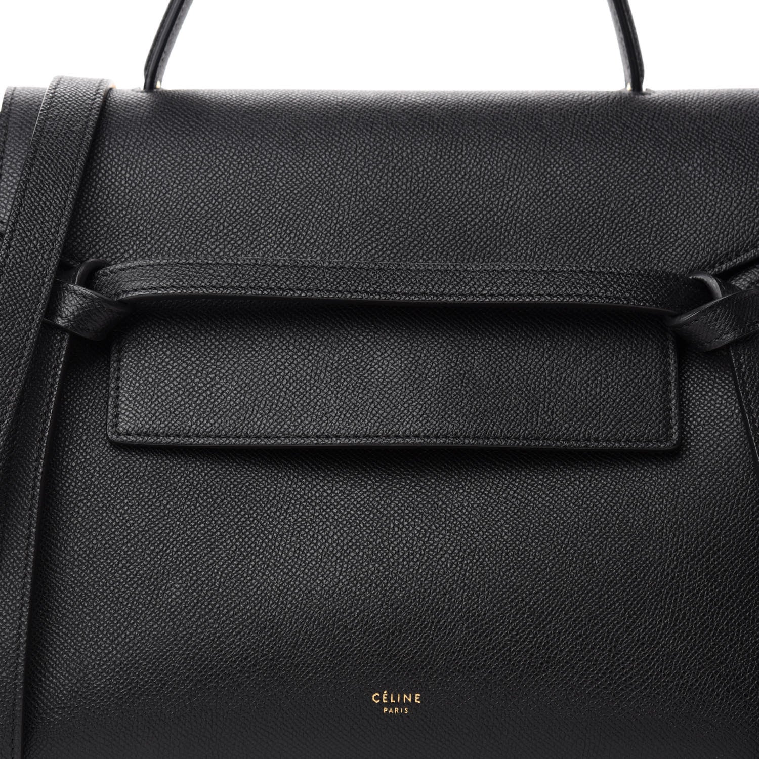 Celine Grained Calfskin Mini Belt Bag Black 10 of 10
