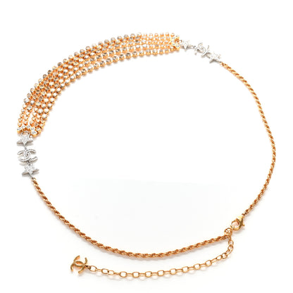 Chanel Crystal Star CC Multi Strand Belt 75 Gold 2 of 4