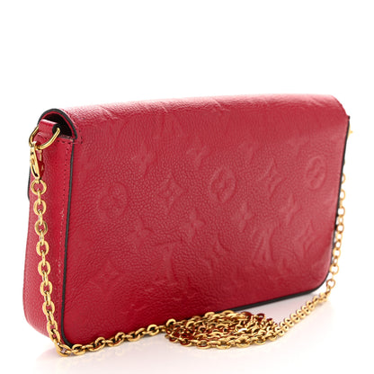 Louis Vuitton Empreinte Pochette Felicie Chain Wallet Scarlet 4 of 14