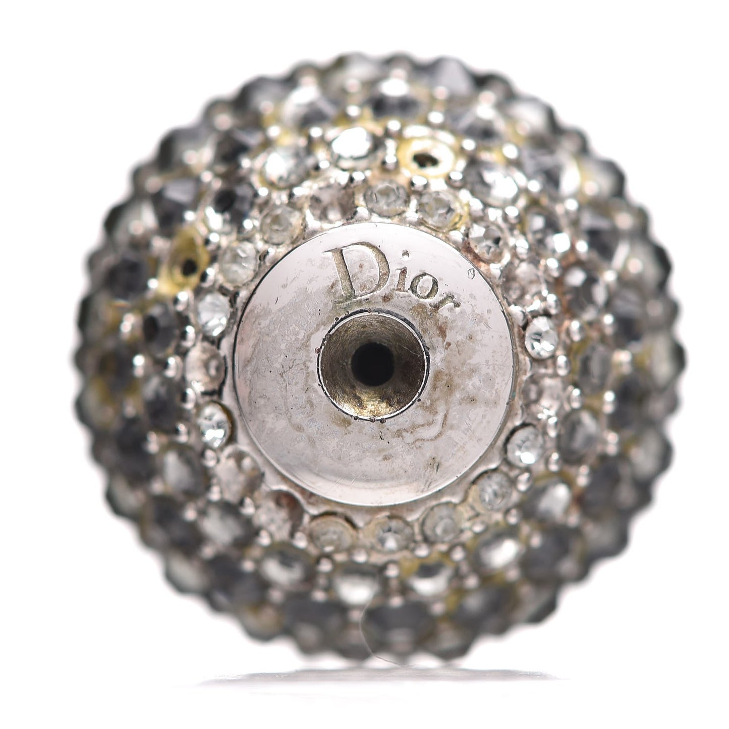 Crystal Mise En Dior Tribal Earrings Grey Pink