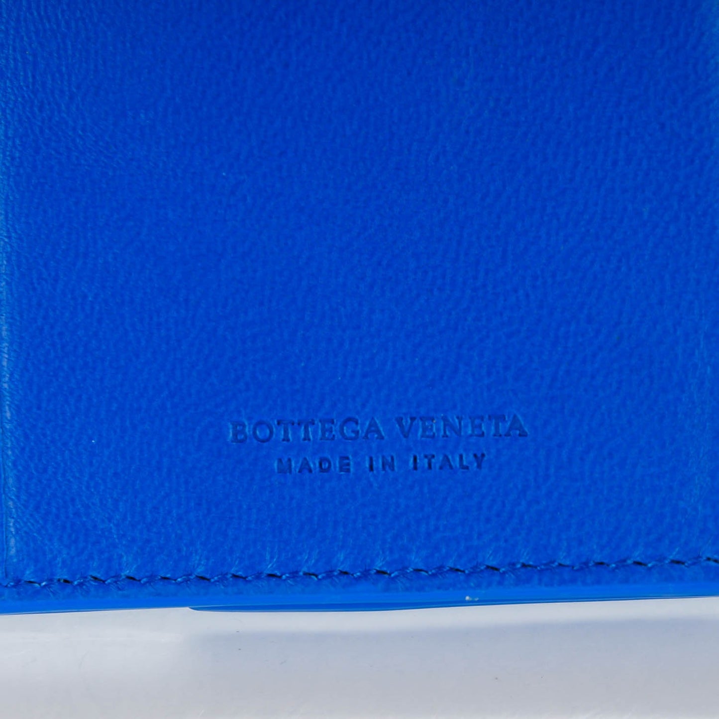 Nappa Intrecciato Continental Wallet Signal Blue