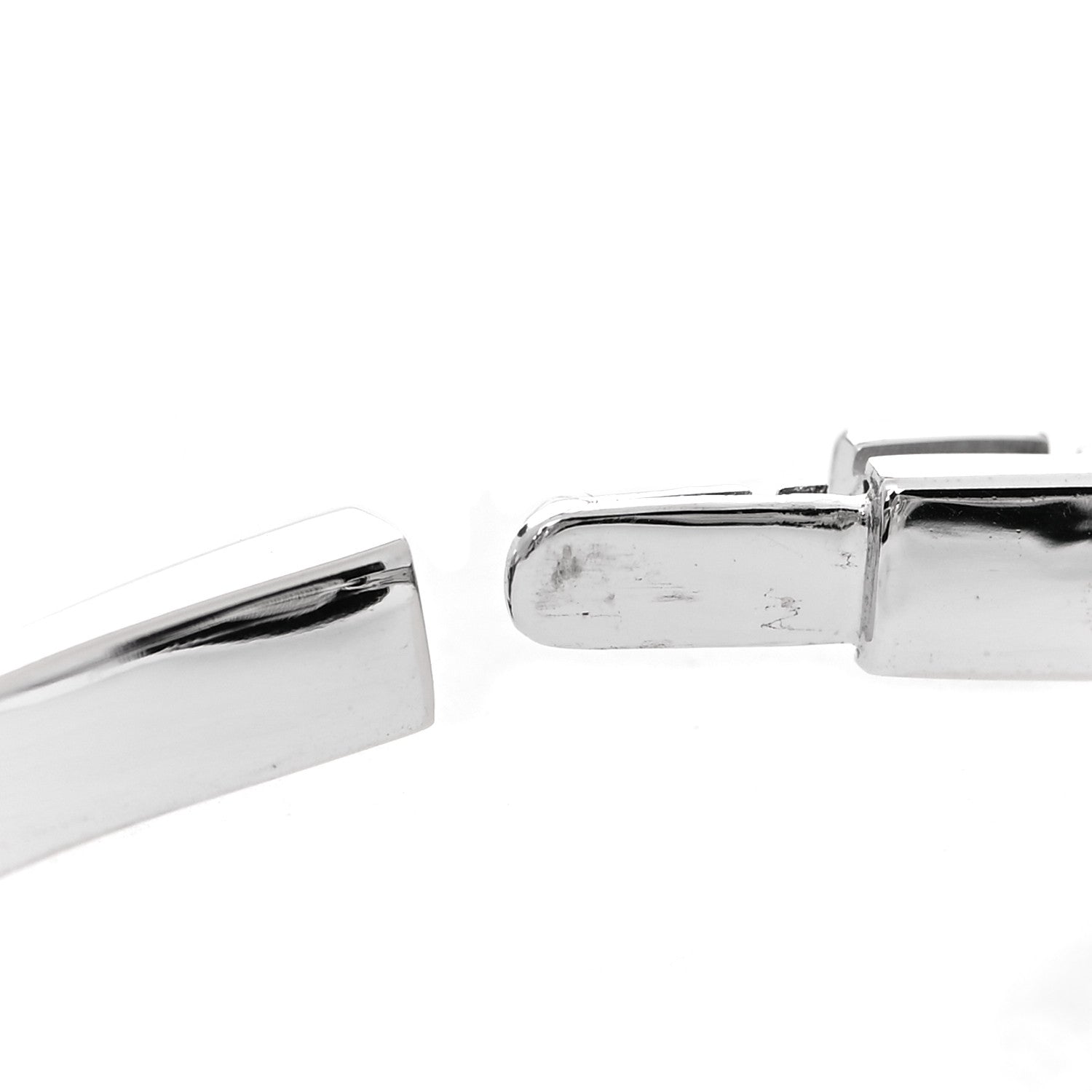 Bulgari 18K White Gold Diamond Astrale Cerchi Bangle Bracelet 16 5 of 5