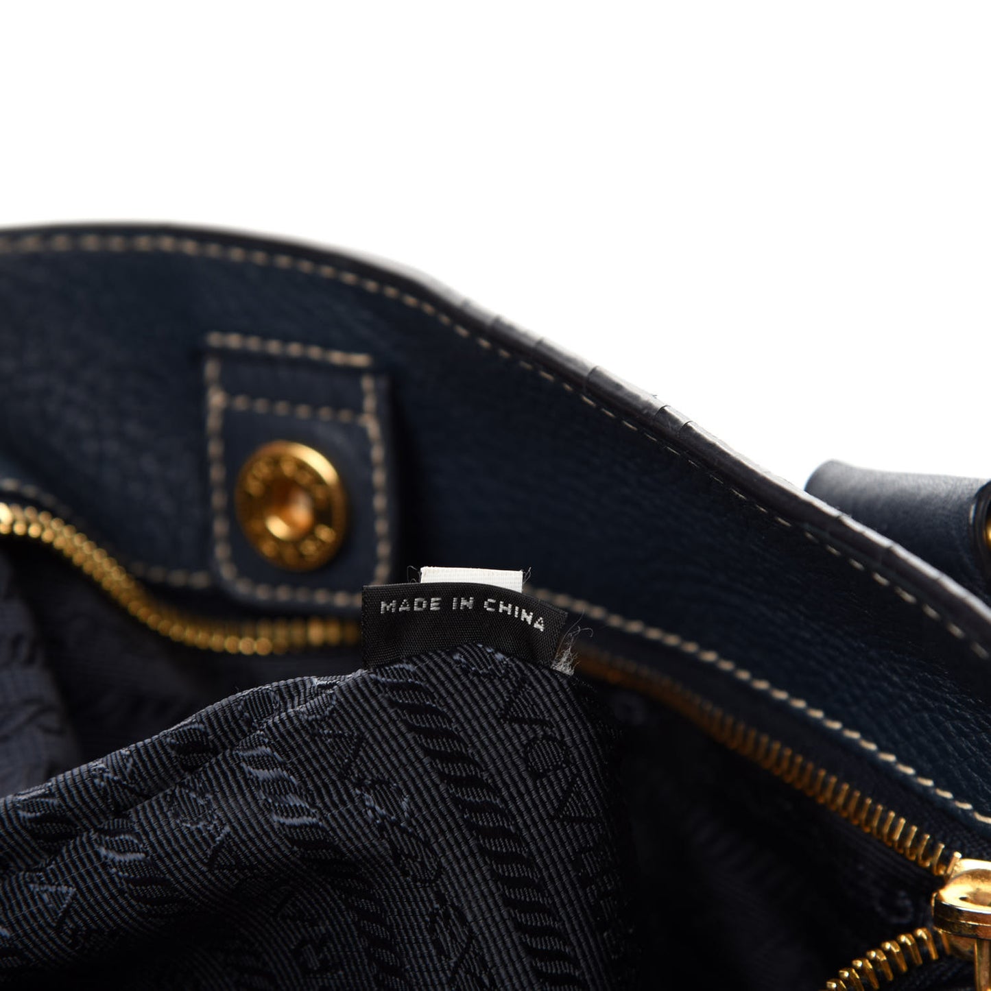 Vitello Daino Side Zip Tote Baltico