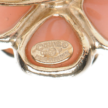 Chanel Gripoix Pearl CC Camellia Ring Pink Gold 5.75 4 of 4