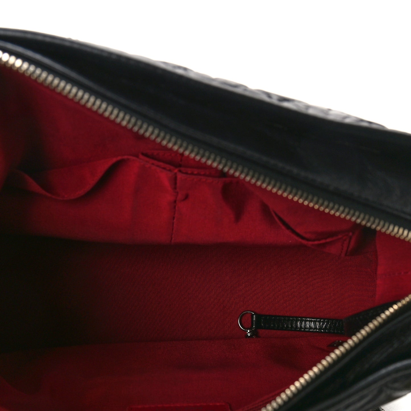 Aged Calfskin Quilted Medium Gabrielle Hobo Black
