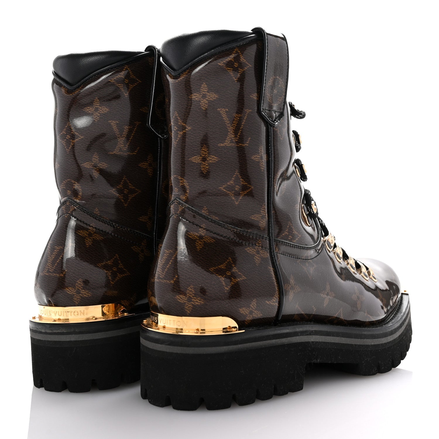 Louis Vuitton Monogram Glaze Mens Outland Ankle Boots 8.5 Ebene 5 of 10