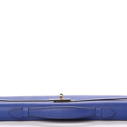 Hermes Swift Kelly Cut Clutch Pochette Bleu Electrique 7 of 26