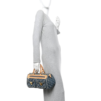 Louis Vuitton Monogram Denim Neo Speedy Blue 3 of 29
