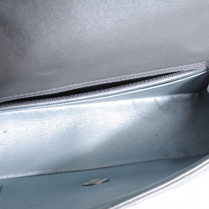 Chanel Lambskin Quilted Mini Flap Silver 6 of 7
