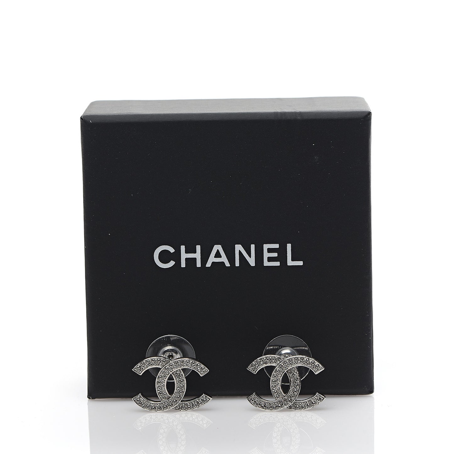 Crystal Palais Garnier CC Earrings Silver