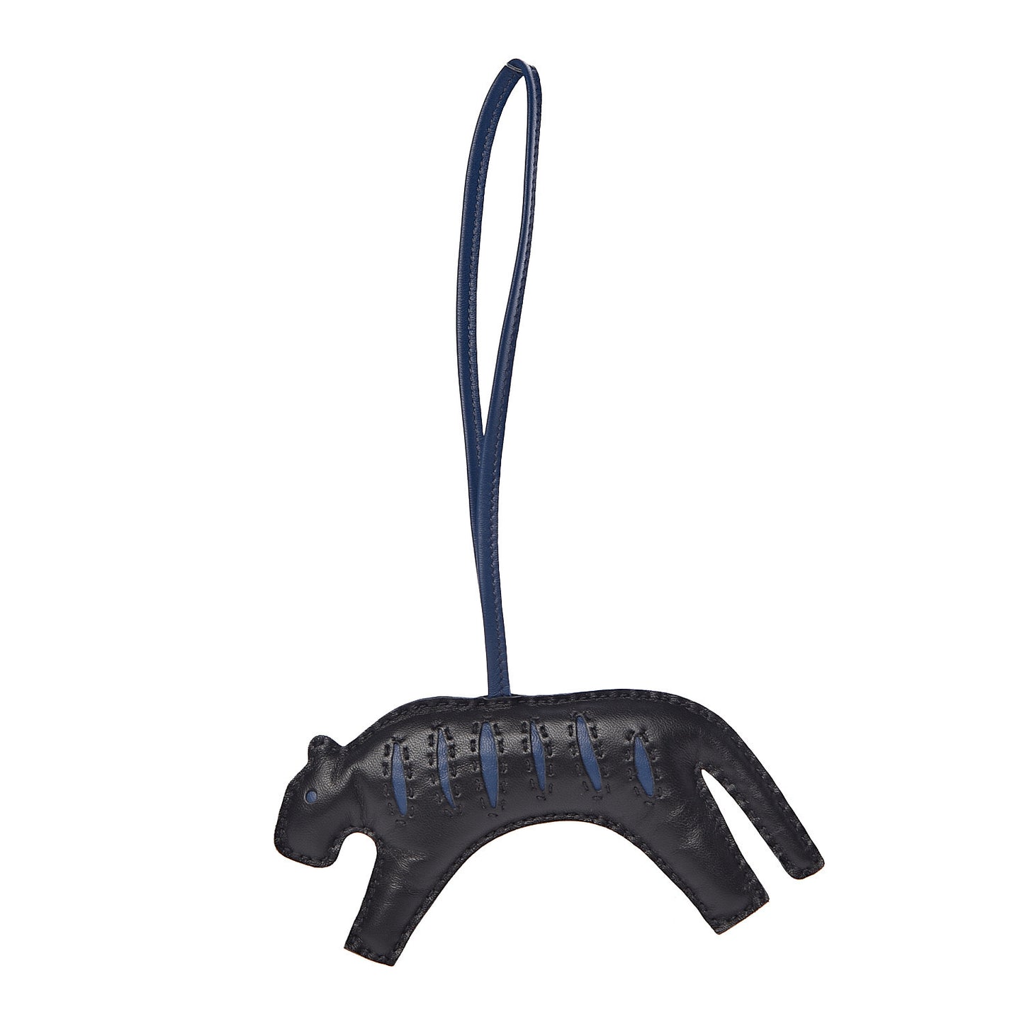 Milo Lambskin Rooroo Bag Charm Black Bleu de Malte