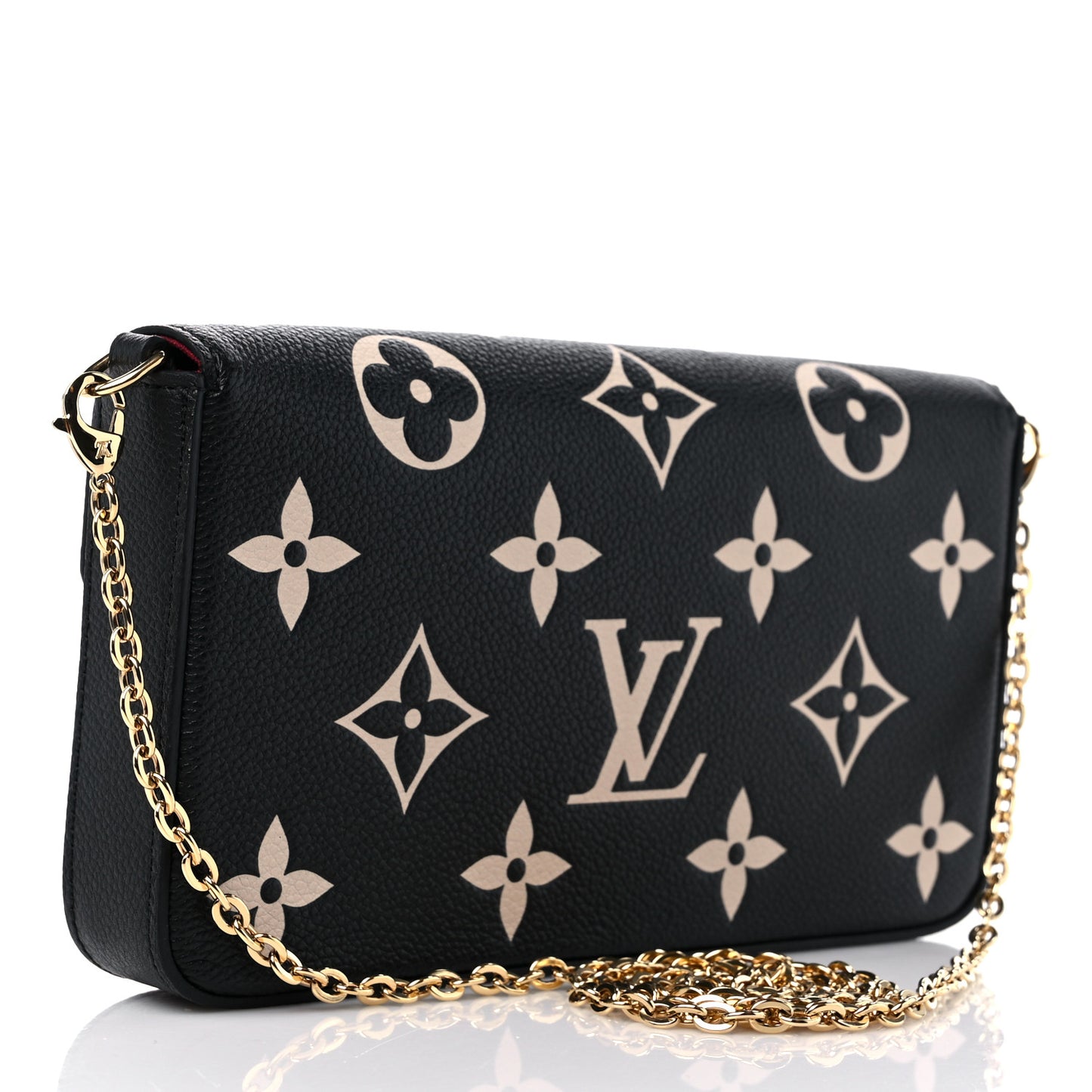 Empreinte Monogram Giant Felicie Pochette Black Beige