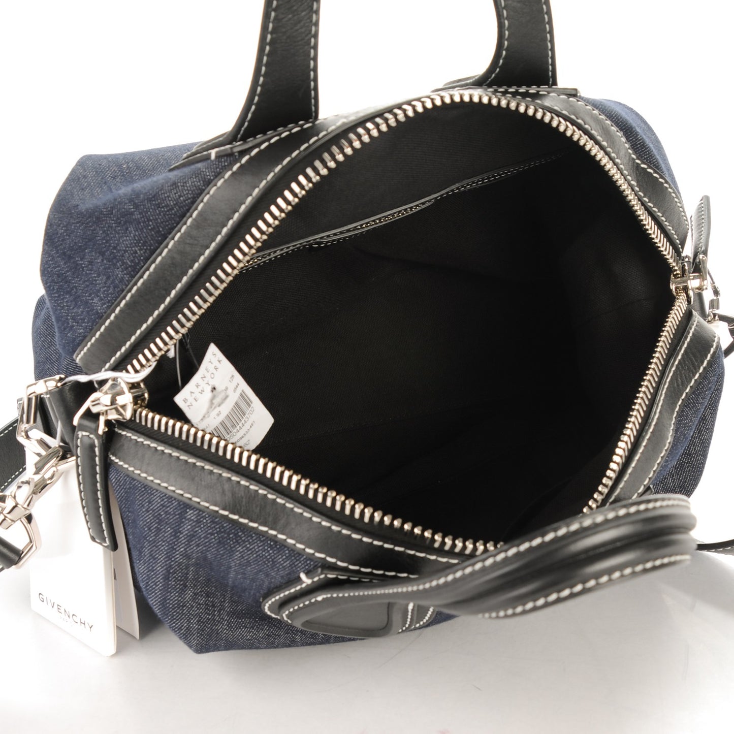 Denim Calfskin Small Nightingale Blue Black