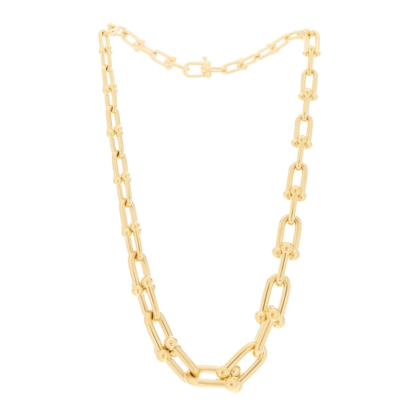 18K Yellow Gold Hardwear Graduated Link Necklace