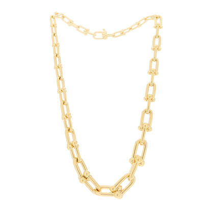 Tiffany 18K Yellow Gold Hardwear Graduated Link Necklace 3 of 6