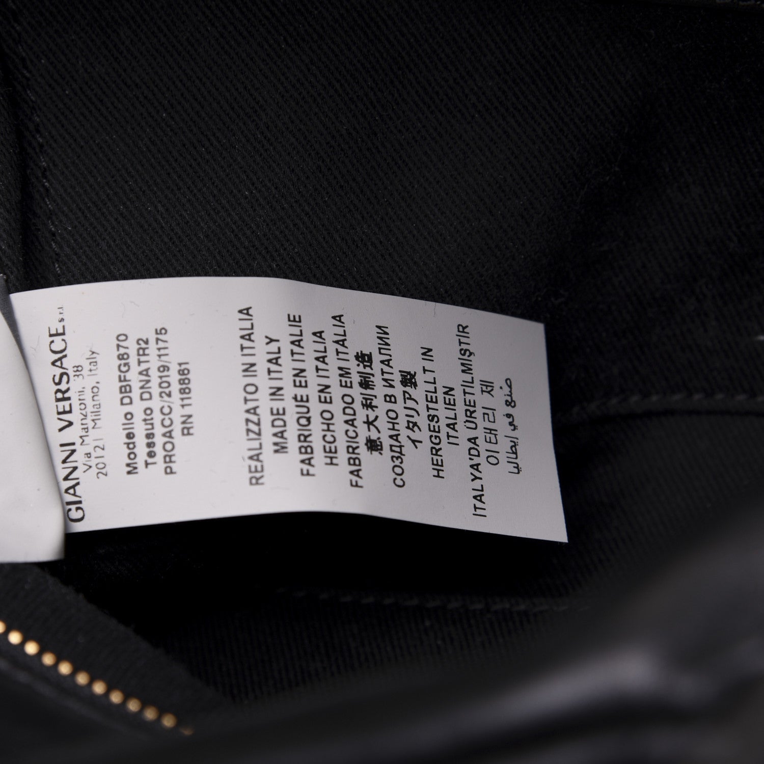 Versace Nappa Quilted Icon Bowler Bag Black 10 of 14