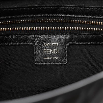 Fendi Nappa FF 1974 Embossed Baguette Black 6 of 10